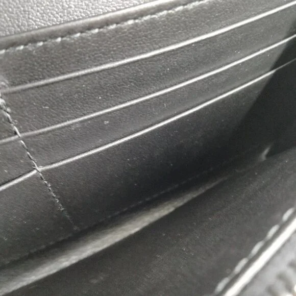 Authentic Christian Dior Long Wallet Black Canvas mn413-021526 - Picture 8 of 9